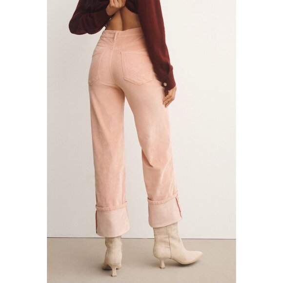 Pilcro Anthropologie The Scotty Cuffed High Rise Straight-Leg Jeans Size 32 - Picture 2 of 7